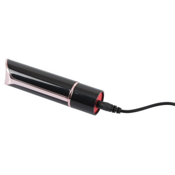 You2Toys - akumulatorowy wibrator szminka (czerwono-czarny)