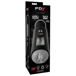 PDX Ultimate Milker - ładowalny masturbator cipki z główką penisa (czarny)
