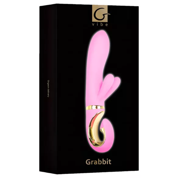 G-Vibe GRabbit - wibrator do punktu G, 3 silniki, ładowalny, różowy