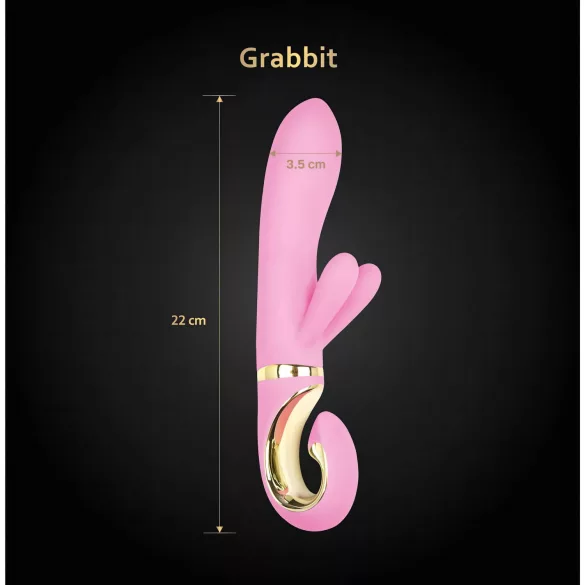 G-Vibe GRabbit - wibrator do punktu G, 3 silniki, ładowalny, różowy
