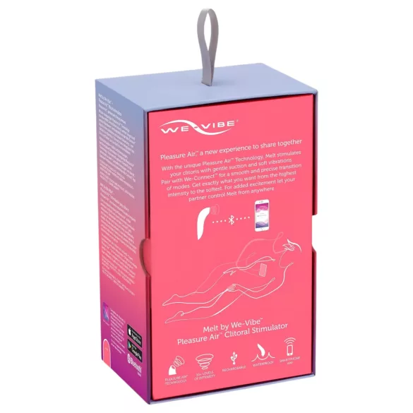 We-Vibe Melt - stymulator łechtaczki falami powietrza sterowany aplikacją (koralowy)