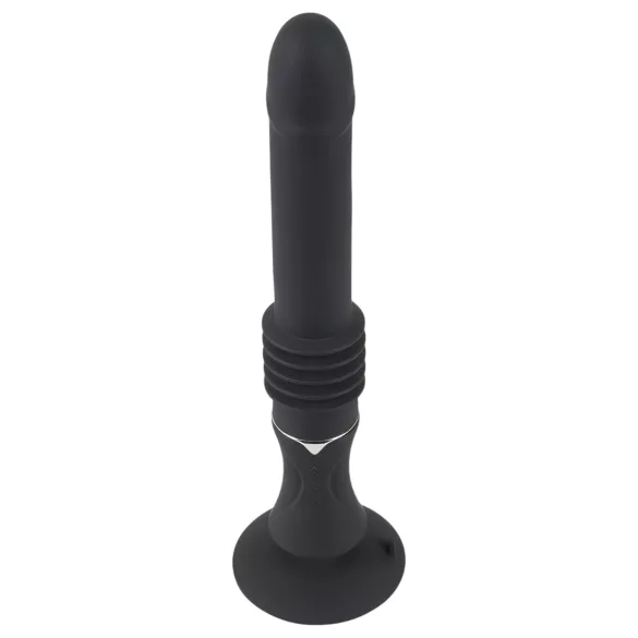 You2Toys - maszyna do seksu - wibrator z przyssawką i funkcją pchania - czarny