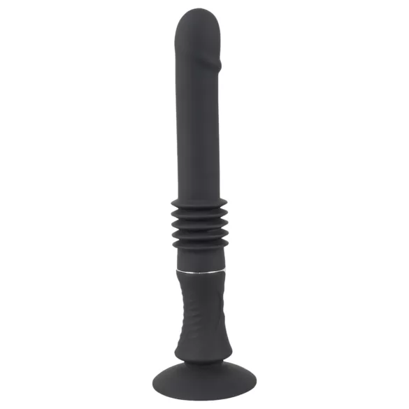 You2Toys - maszyna do seksu - wibrator z przyssawką i funkcją pchania - czarny