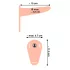 You2Toys - strap-on wibrator z paskiem - ładowany USB - naturalny
