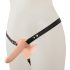 You2Toys - Strap-On - podwójny wibrator do przypięcia (naturalny)
