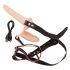 You2Toys - Strap-On - podwójny wibrator do przypięcia (naturalny)