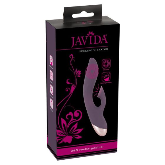 Javida - ładowalny, wodoodporny wibrator łechtaczkowy (fioletowy)