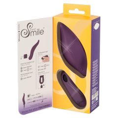   SMILE Panty - zasilany bateryjnie, sterowany radiowo, wodoodporny wibrator łechtaczkowy (fioletowy)
