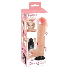   Nature Skin - obracający się wibrator Dancing Dick (naturalny)