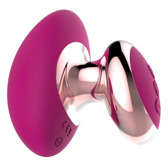Couples Choice - ładowalny mini wibrator z masażerem (różowy)