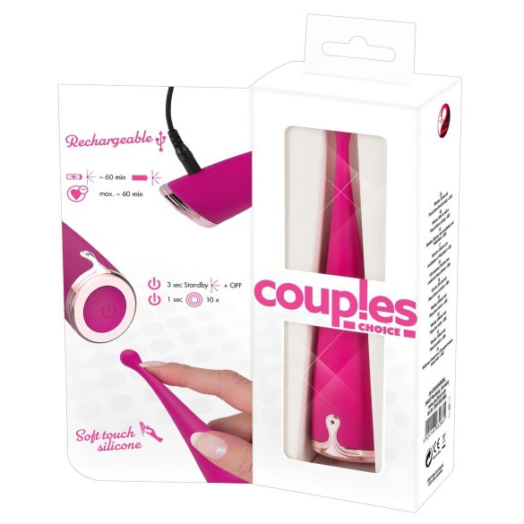 Couples Choice - wibrator łechtaczkowy akumulatorowy - różowy