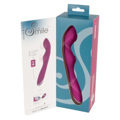SMILE - elastyczny wibrator punktu A i G (różowy)