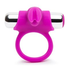   Happyrabbit - Radiowy pierścień na penisa z możliwością ładowania (fioletowo-srebrny)