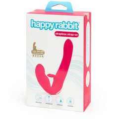 Happyrabbit Strapless - wibrator z paskiem (różowy)
