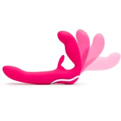 Happyrabbit Strapless - wibrator z paskiem (różowy)
