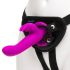 Happyrabbit Strap-On - fioletowy wibrujący króliczek do założenia