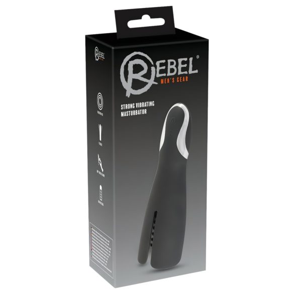 Rebel Strong - wibrujący stymulator akumulatorowy (czarny)