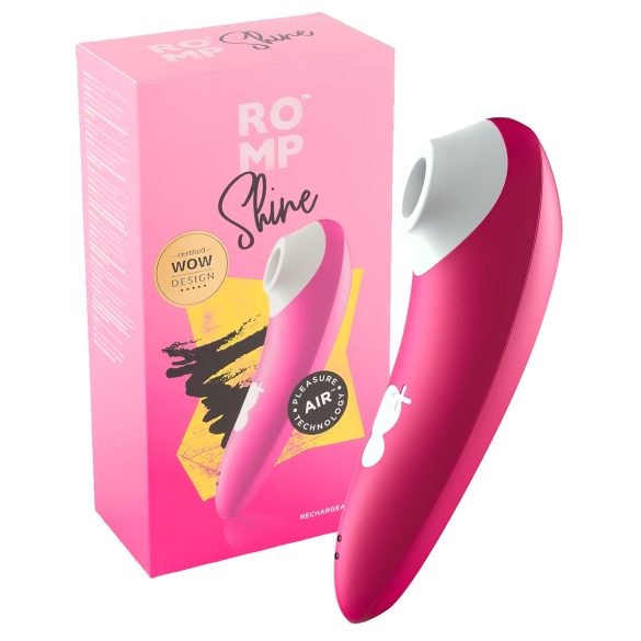 ROMP Shine - wodoodporny stymulator łechtaczki falami powietrza (różowy)