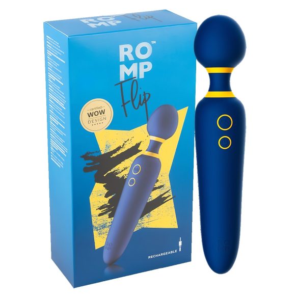 ROMP Flip Wand - wodoodporny masażer wibracyjny (niebieski)