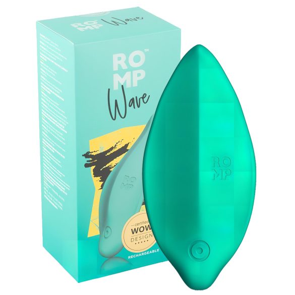 ROMP Wave - wodoodporny wibrator łechtaczki (zielony)