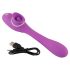You2Toys 2 Funkcje Wibrator – akumulatorowy 2w1 (fioletowy)