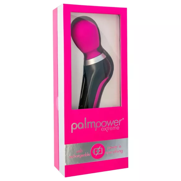 PalmPower Extreme Wand - masażer wibracyjny akumulatorowy - różowo-czarny
