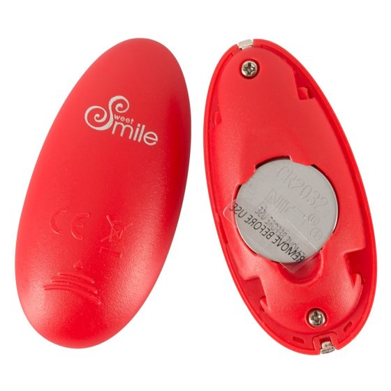 SMILE Love Ball - radio wibrujące jajko z akumulatorem (czerwone)