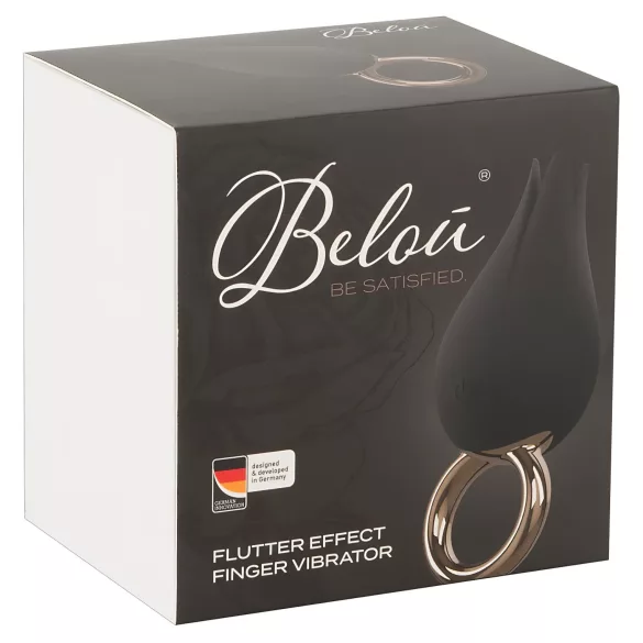 Belou - wibrator łechtaczki ładowany wodoodporny czarny