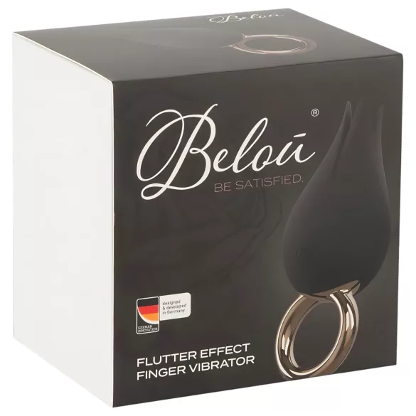 Belou - wibrator łechtaczki ładowany wodoodporny czarny