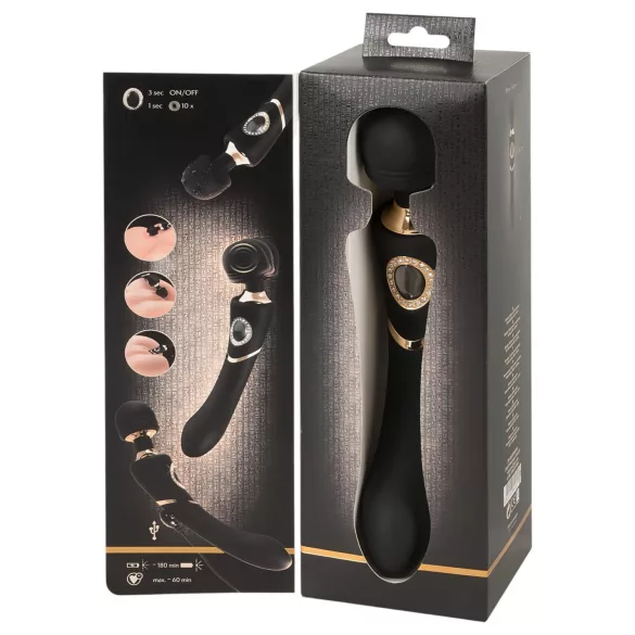 Cleopatra Wand - wibrator masujący akumulatorowy (czarny)