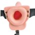Fetish Strap-On 6 - przypinany, pusty wibrator (naturalny)