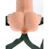 Fetish Strap-On 6 - przypinany, pusty wibrator (naturalny)
