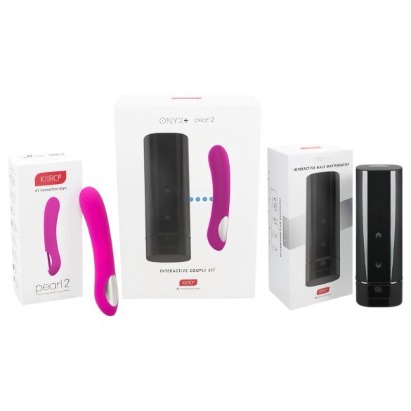 Kiiroo Onyx+ & Pearl 2 - Zestaw dla par: masturbator i wibrator