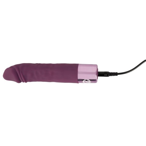 You2Toys Elegant Realistic - wodoodporny wibrator z możliwością ładowania (fioletowy)