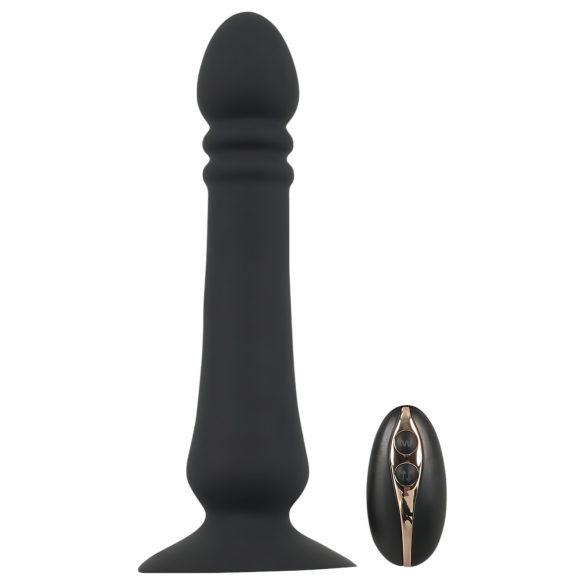 Black Velvet - akumulatorowy analny wibrator (czarny)