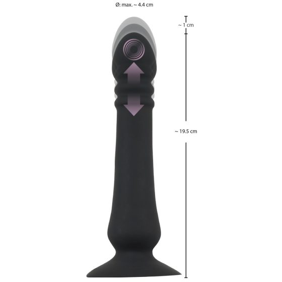 Black Velvet - Wibrator analny z możliwością ładowania (czarny)