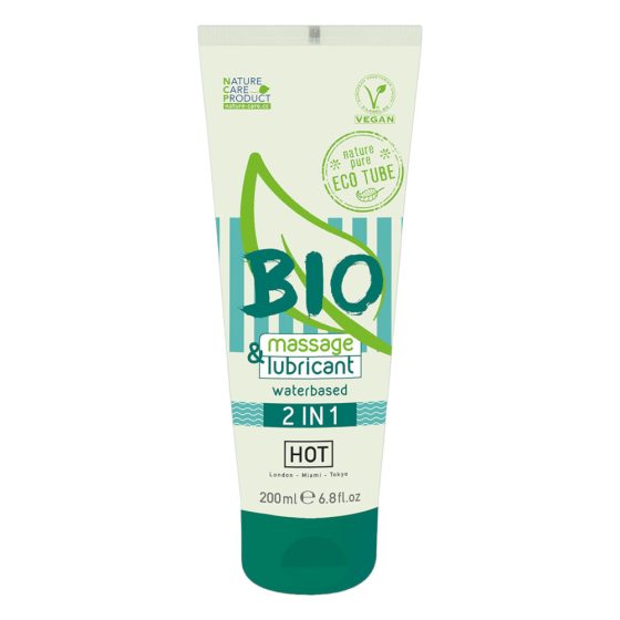 HOT Bio 2IN1 - żel nawilżający i do masażu na bazie wody (200ml)