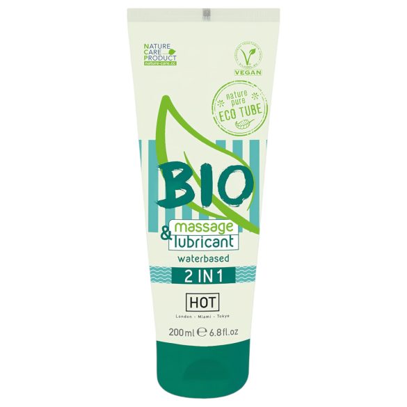 HOT Bio 2W1 - wodny żel do masażu i nawilżania (200ml)