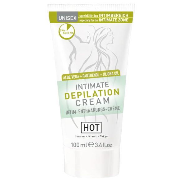 HOT Intimate - krem do depilacji intymnej ze szpatułką (100ml)