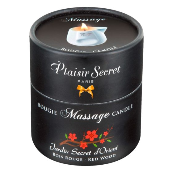 Plaisirs Secrets Red Wood - Świeca do masażu (80 ml)