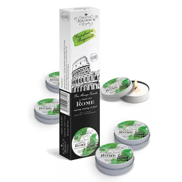 Petits Joujoux - świeca do masażu - grejpfrut bergamotka - 5x43ml