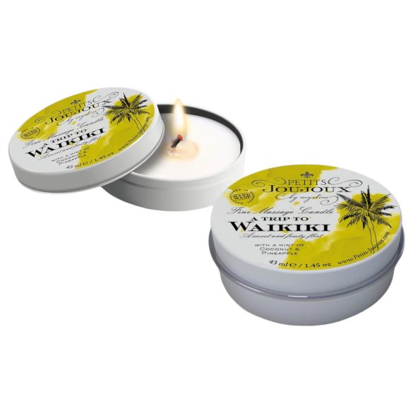 Petits Joujoux Waikiki - świeca do masażu - kokos-ananas (43ml)