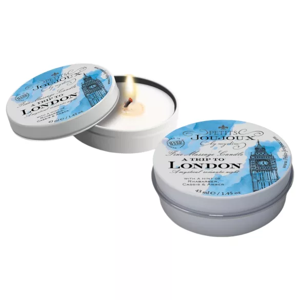 Petits Joujoux London - świeca do masażu - rabarbar bursztyn - 43 ml