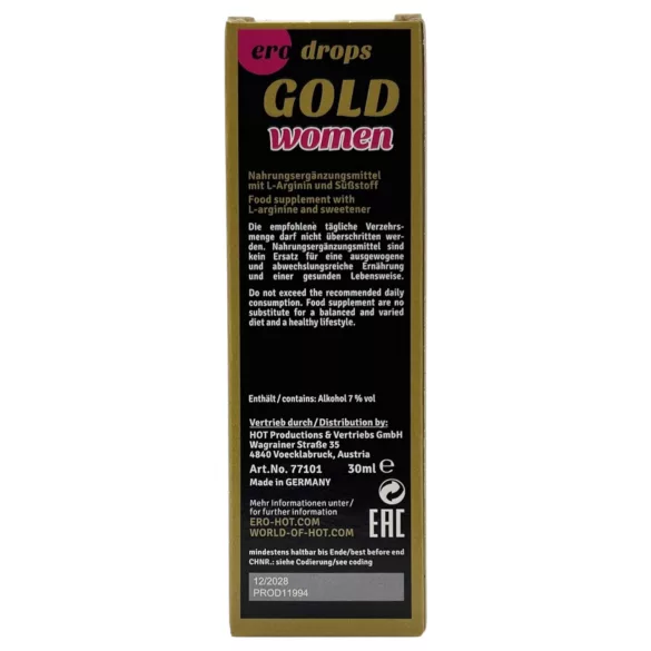 HOT Spanish Fly Gold Woman - afrodyzjak dla kobiet (30 ml)