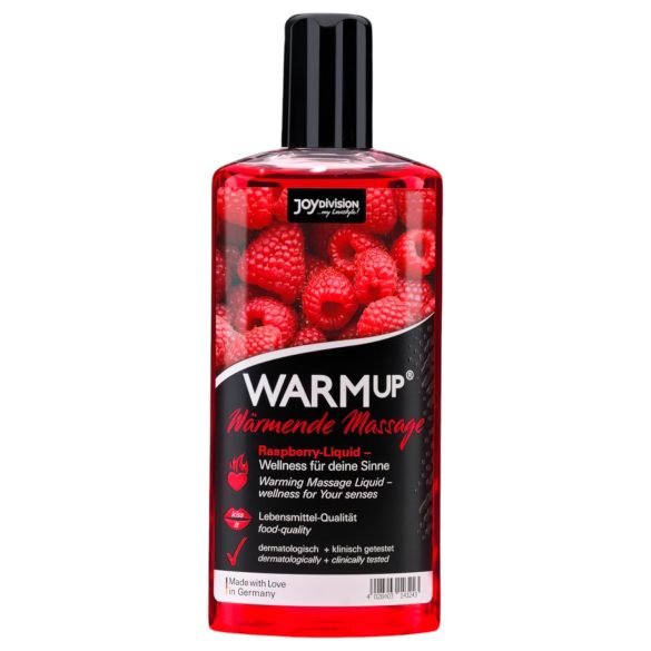 JoyDivision WARMup - Rozgrzewający olejek do masażu - Malina (150ml)