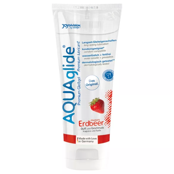 AQUAglide - lubrykant wodny - truskawkowy - 100 ml