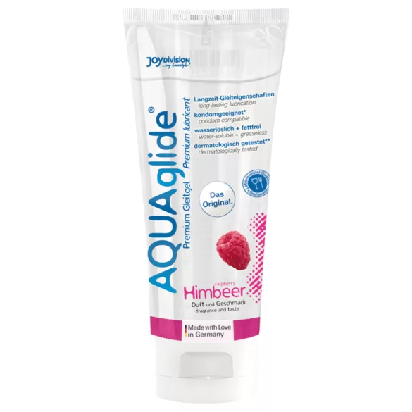AQUAglide - lubrykant na bazie wody - malina - 100 ml