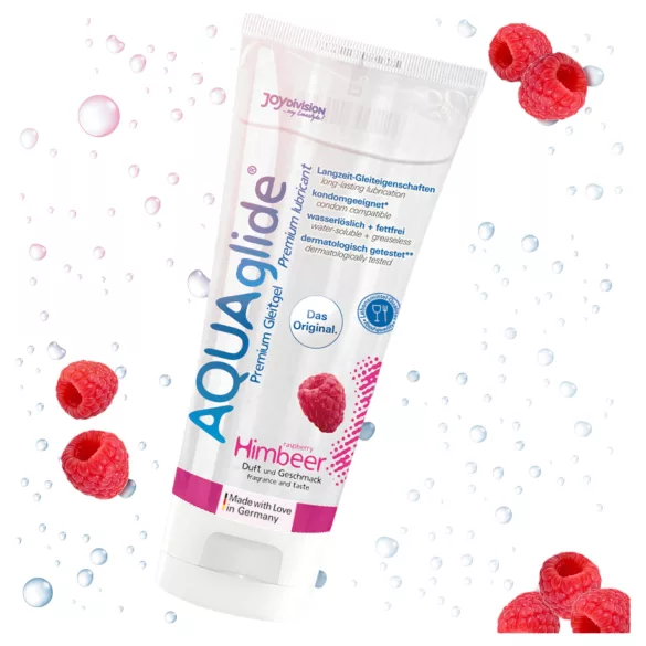 AQUAglide - lubrykant na bazie wody - malina - 100 ml
