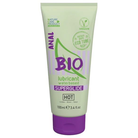 HOT BIO Superglide Anal - wegański lubrykant analny na bazie wody (100ml)