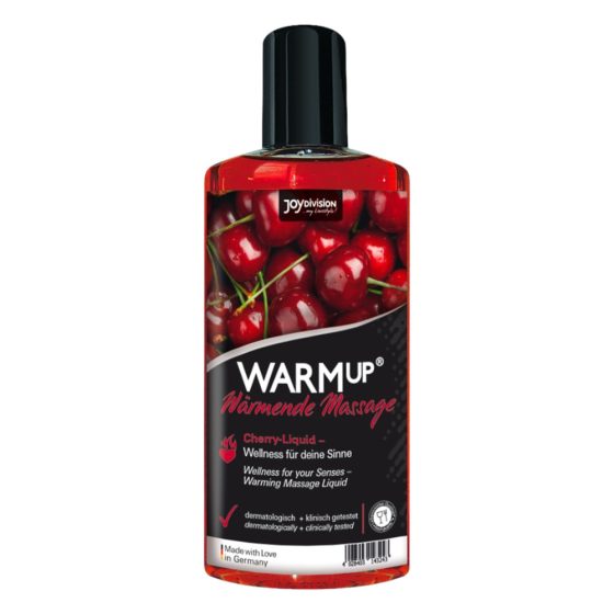 JoyDivision WARMup - Rozgrzewający olejek do masażu - wiśnia (150ml)